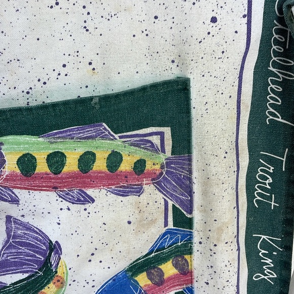 Colorful Fish Apron pink salmon rainbow trout - Picture 9 of 9